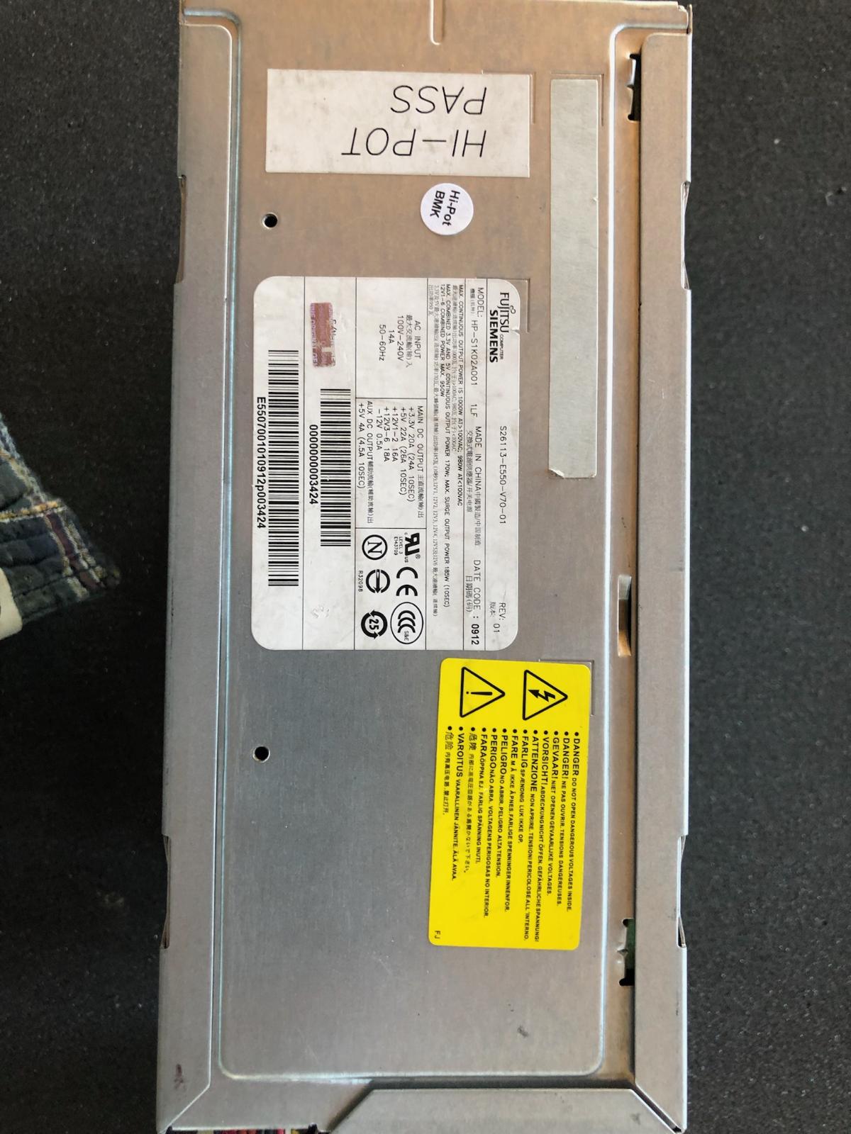 Fujitsu S26113-E550-V70 Powersupply
